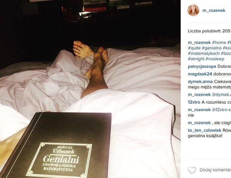 Małgorzata Rozenek i Radosław Majdan w łóżku (fot. Instagram)