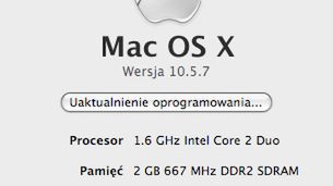 Rozwiązanie najpopularniejszych problemów po aktualizacji do OS X 10.5.7 1