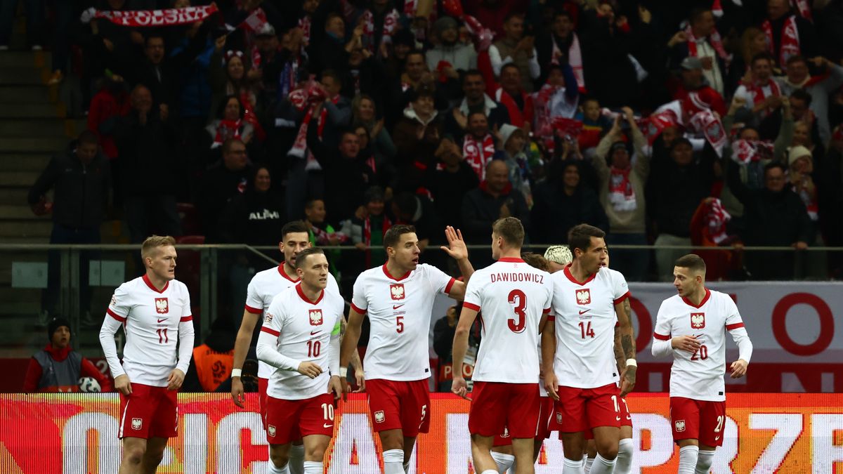 Getty Images / Jakub Porzycki/NurPhoto via Getty Images / Na zdjęciu: reprezentacja Polski w meczu z Chorwacją