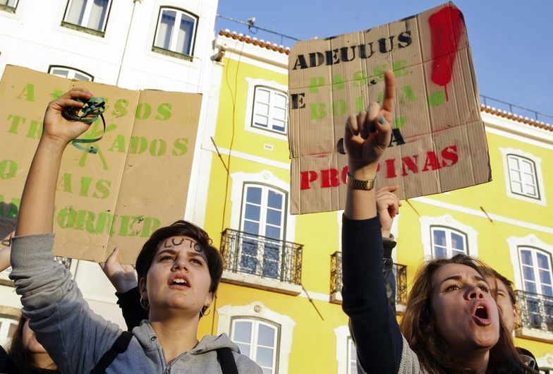 Protesty studentów w Portugalii. Przeciwko cięciom