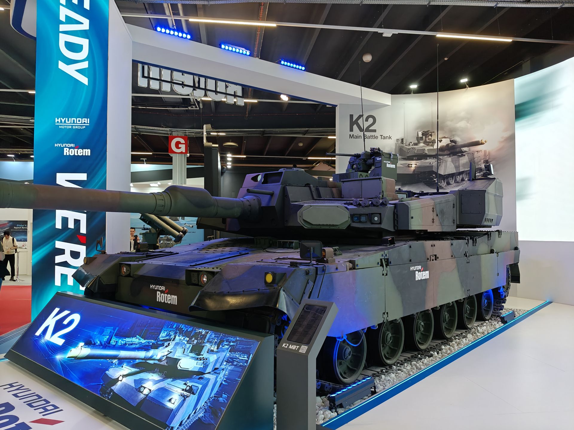 Najnowszy czołg K2EX podczas targów MSPO.