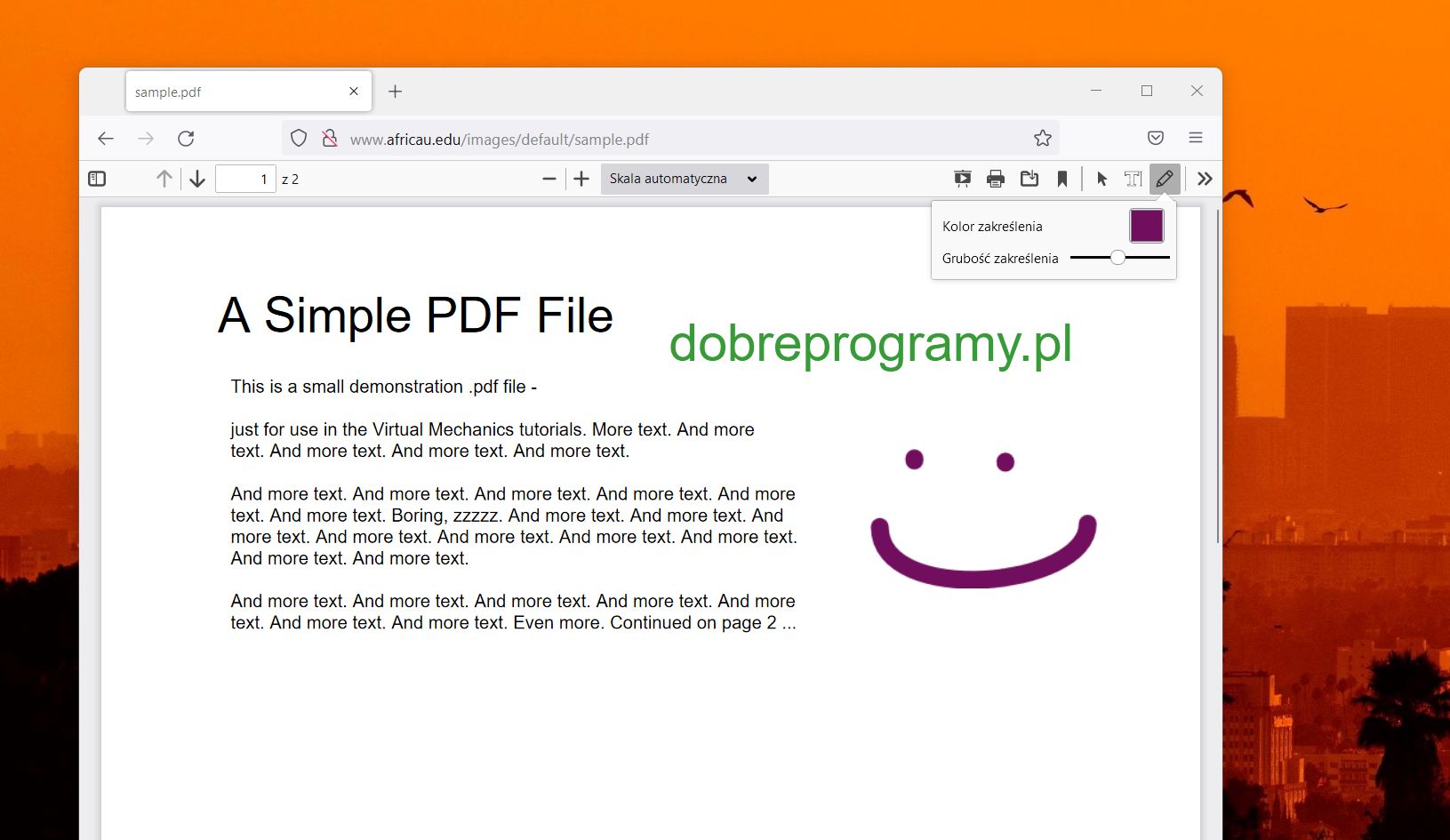 Edytor PDF w Firefoksie Nightly