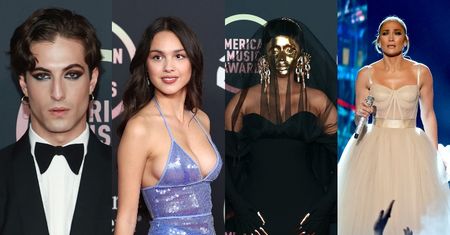 American Music Awards: Jennifer Lopez w sukni ślubnej, zamaskowana Cardi B, elegancki Damiano z Maneskin... (ZDJĘCIA)