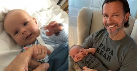 Dumny Radosław Majdan rozprawia nad podobieństwem Henryczka do rodziców: "Trzymanie za palec MA PO MNIE" (ZDJĘCIA)