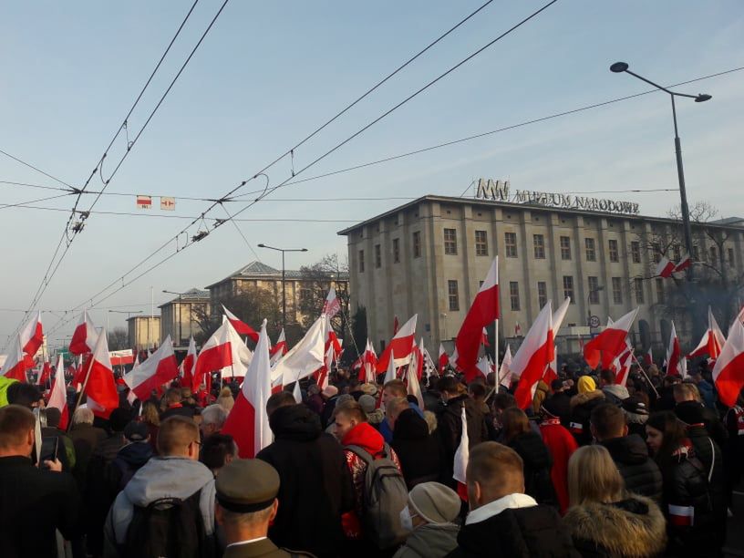 Celem uczestników Marszu Niepodległości był stołeczny Stadion Narodowy 