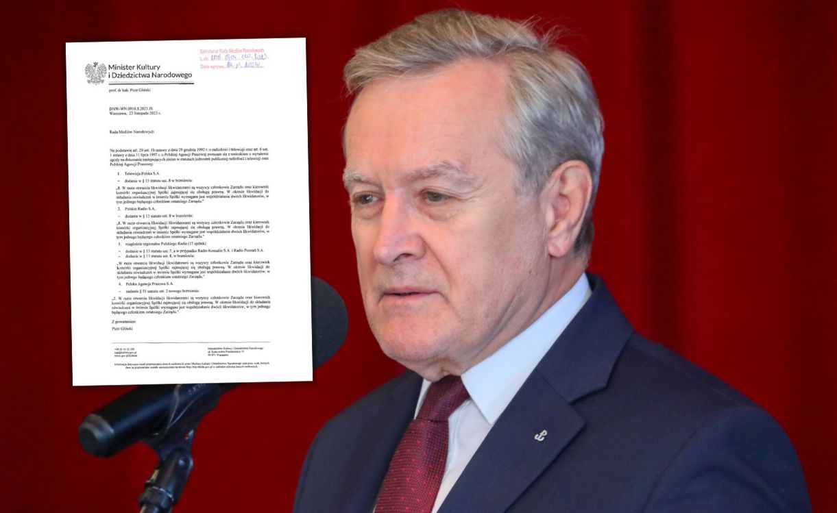 PiS chce zablokować zmiany w TVP, PAP i Polskim Radiu. Mamy pismo ministra Piotra Glińskiego