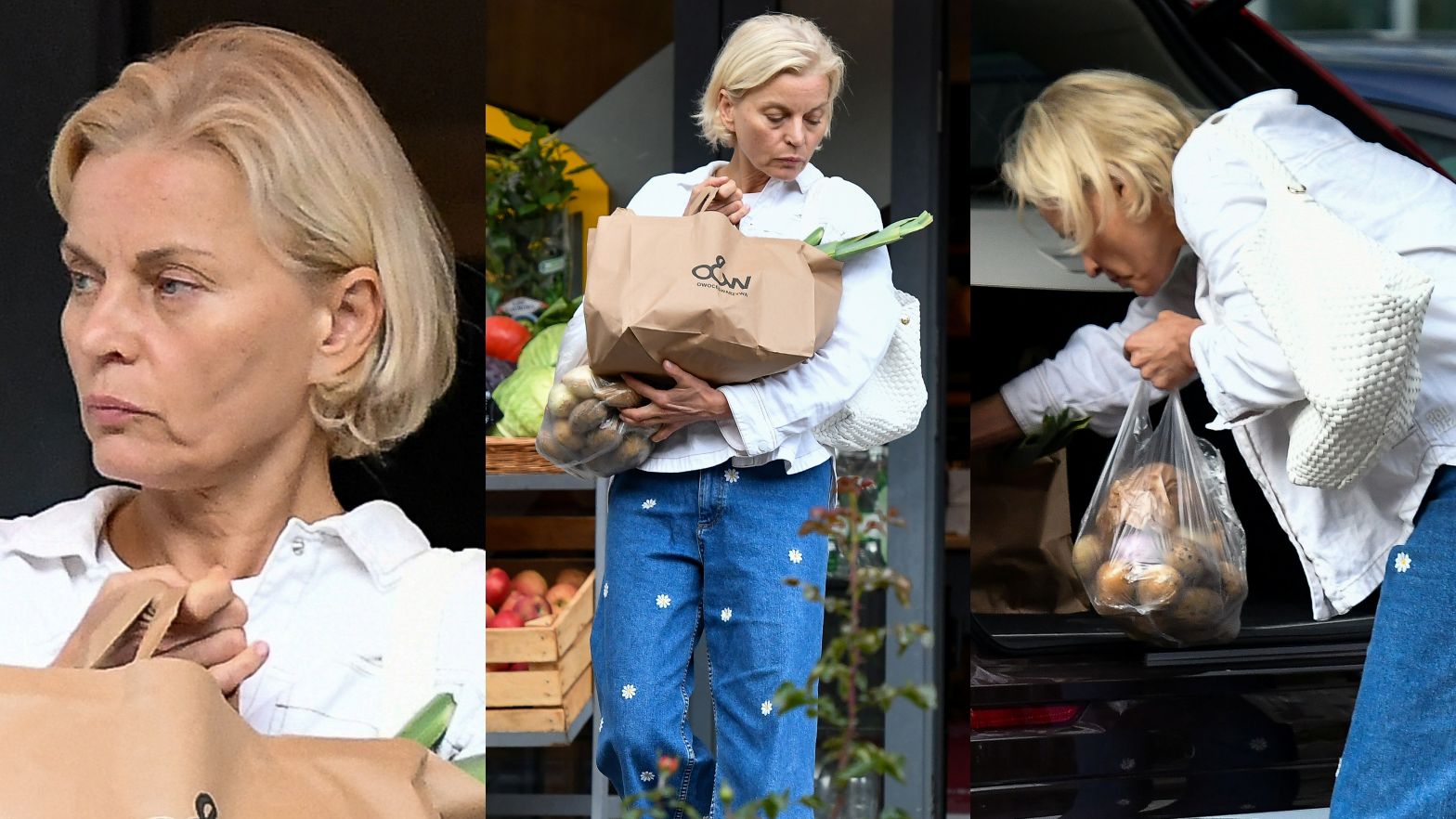 Naturalna Małgorzata Foremniak na zakupach