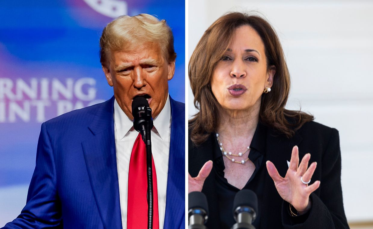 Trump knapp vor Harris: Neue Umfrage