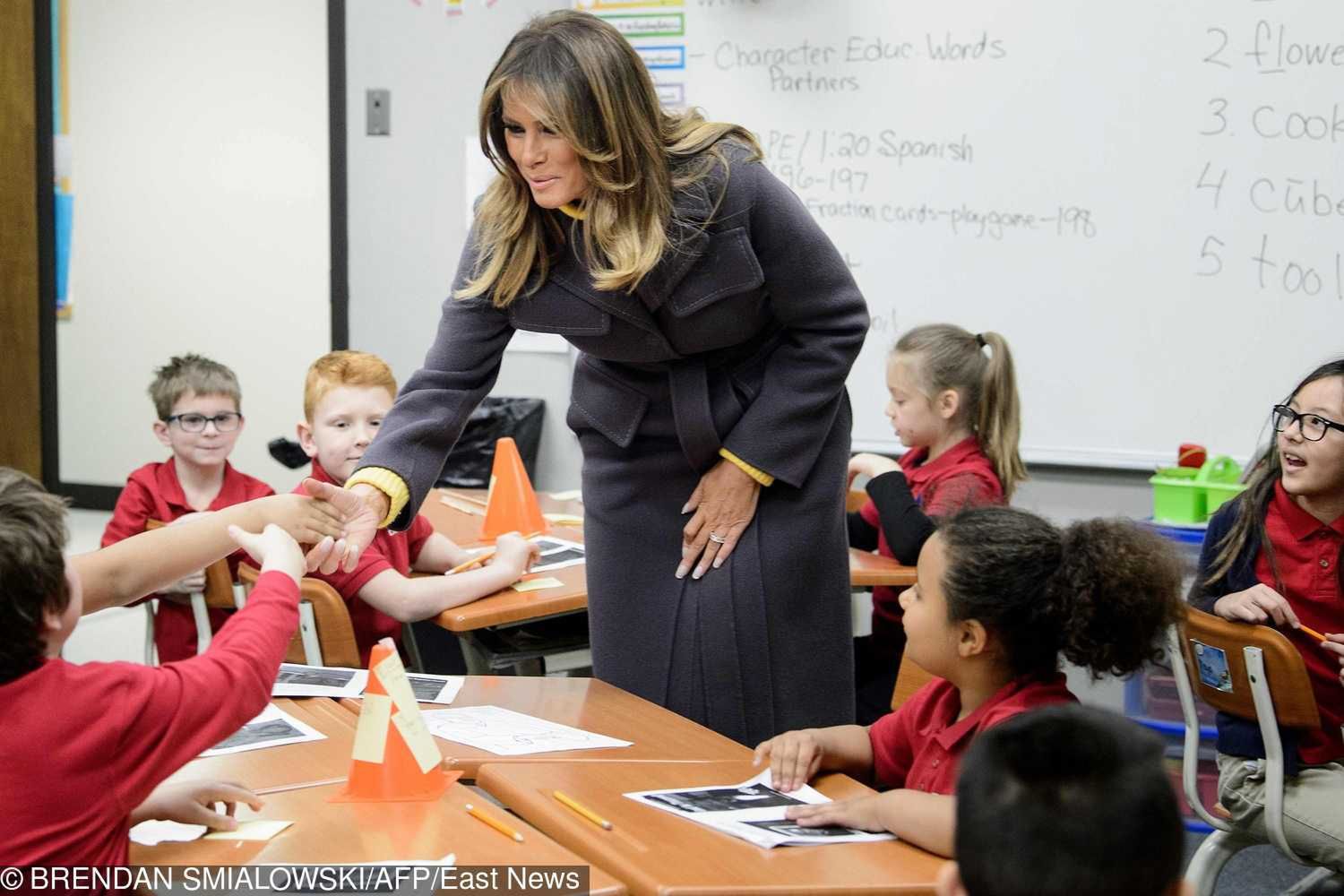 Melania Trump z wizytą w szkole artystycznej