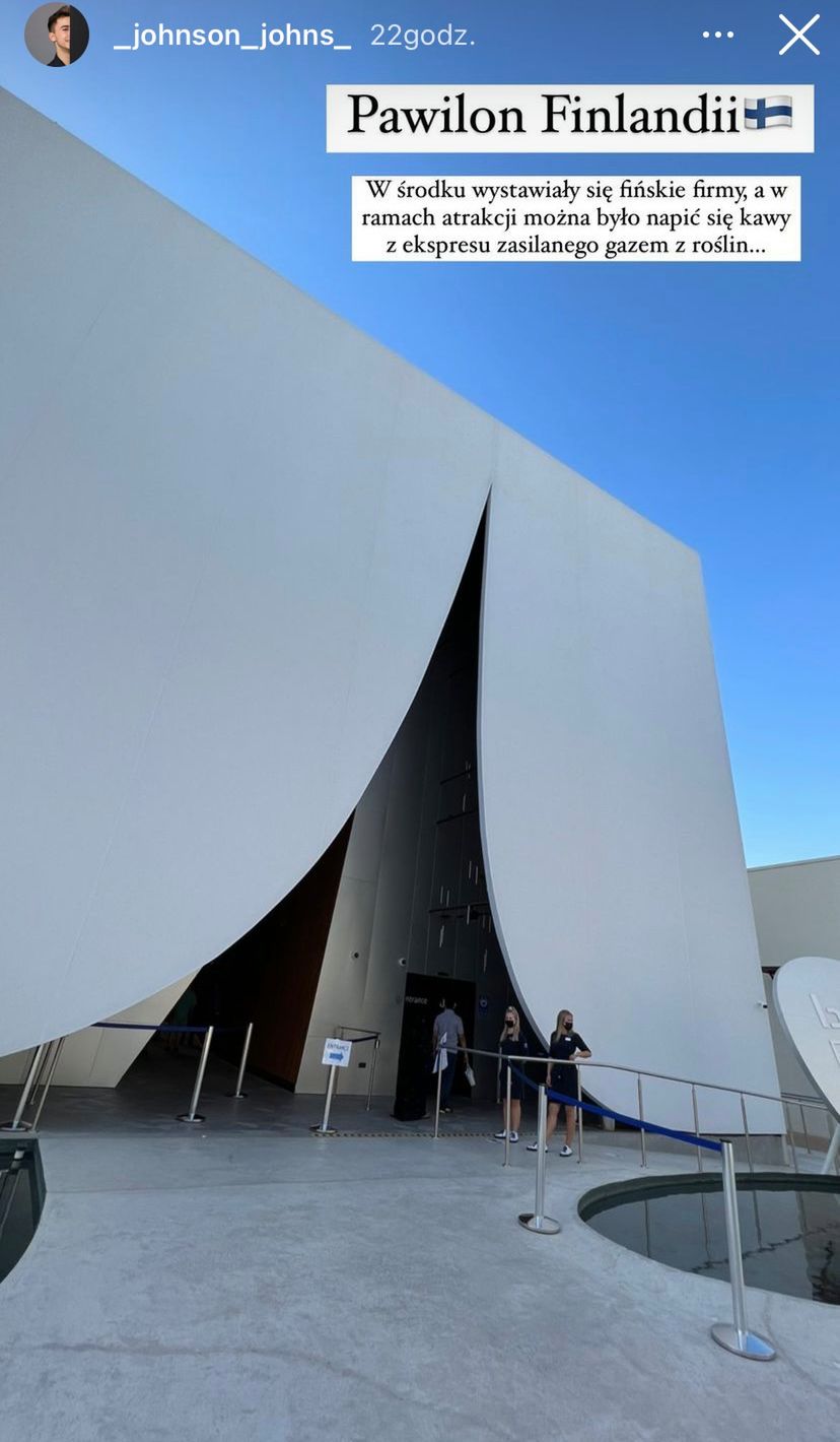 Jan Kietliński na wystawie EXPO 2020 w Dubaju