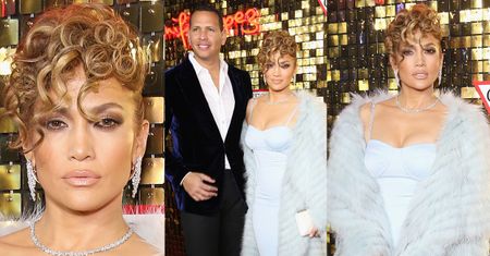 "Hollywoodzka" Jennifer Lopez z loczkami na czole