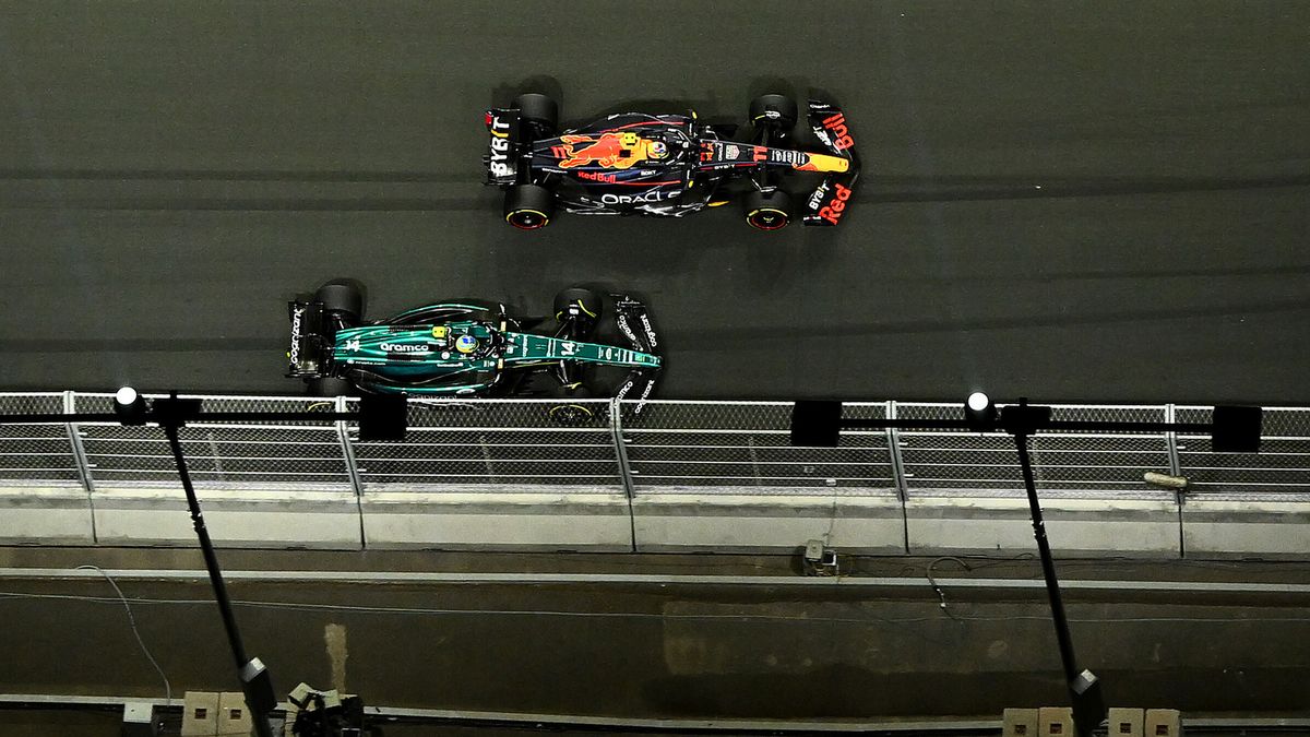 Sergio Perez w walce z Fernando Alonso