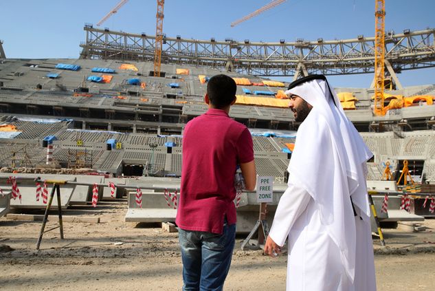 Budowa Lusail Stadium w Katarze (Getty Images/Matthew Ashton - AMA / Contributor)