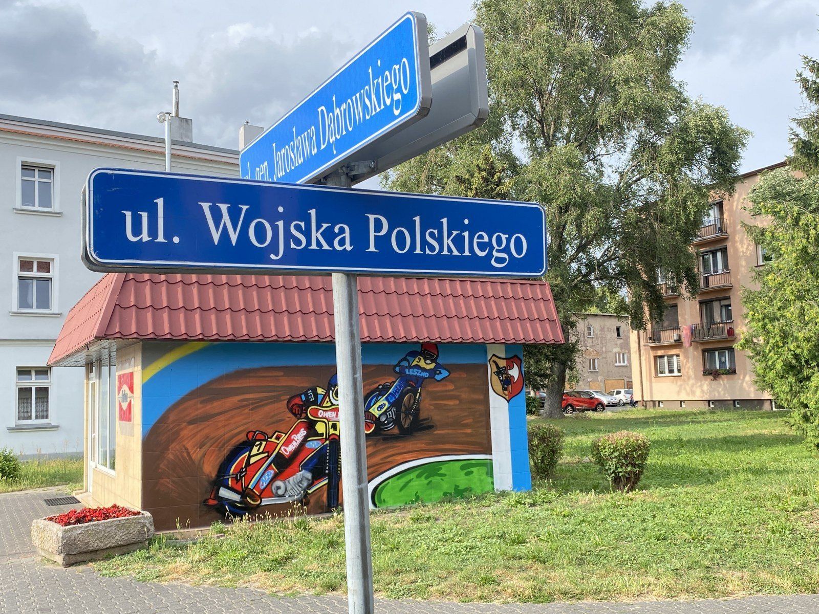 Graffiti - ulica Dąbrowskiego w Lesznie