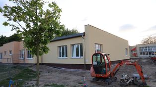Trwa remont Przedszkola Gminnego imienia Krasnala Hałabały w Grodzisku. Powstaną nowe sale