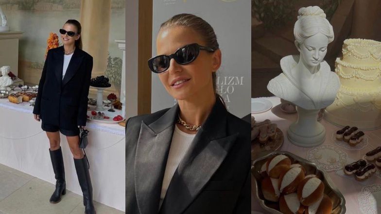 Anna Lewandowska bawi się na imprezie "Vogue'a" w Łazienkach Królewskich