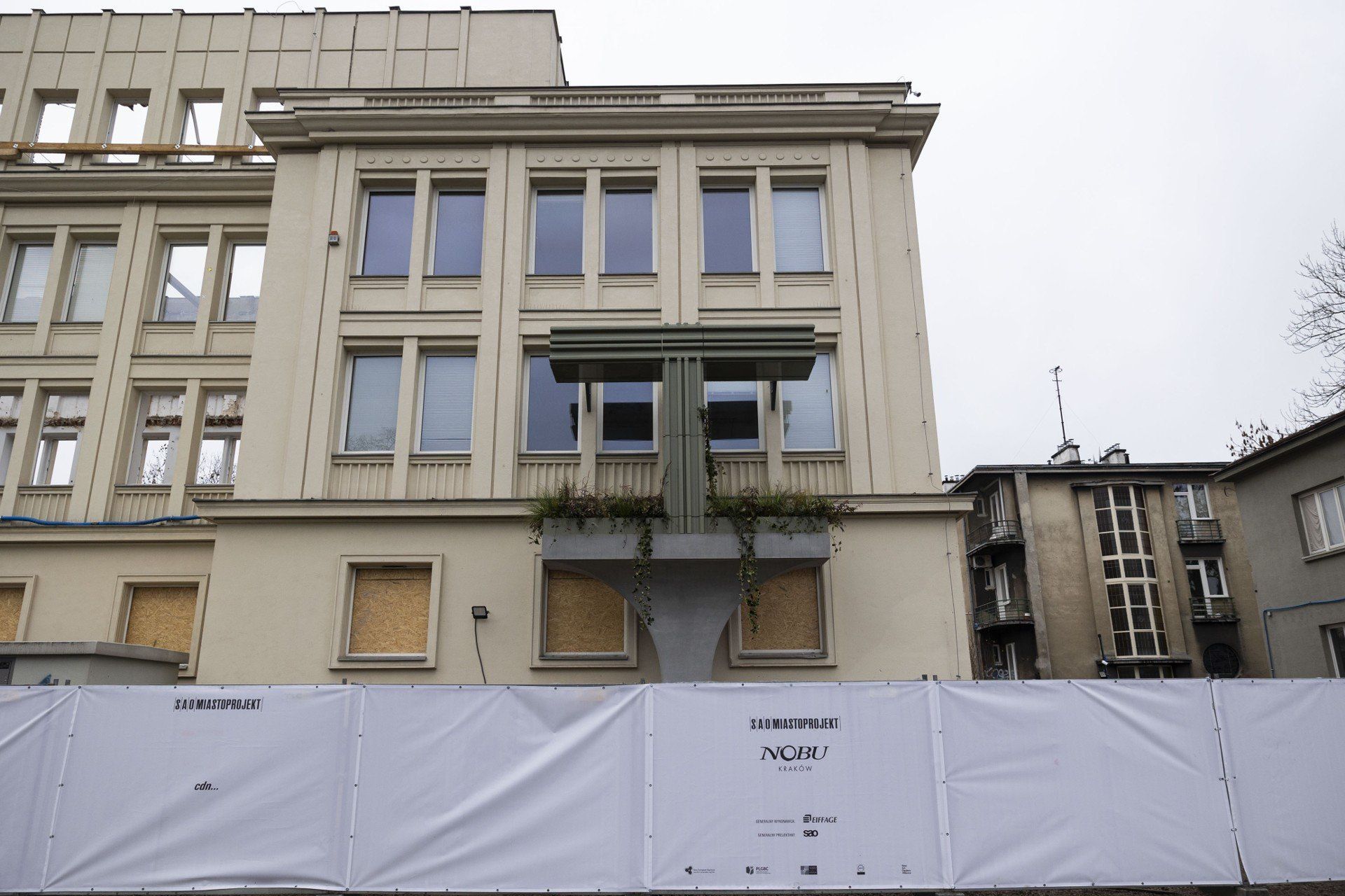 Teren wokół Miastoprojektu gdzie ma powstać hotel marki Nobu