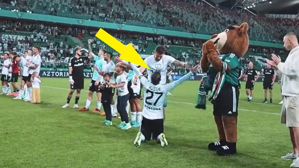 Zdjęcie okładkowe artykułu: Twitter / Legia Warszawa / Na zdjęciu: Josue padł na kolana przed Pawłem Wszołkiem po meczu Legia - Widzew