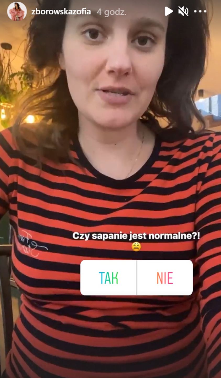 Zofia Zborowska jest w ciąży