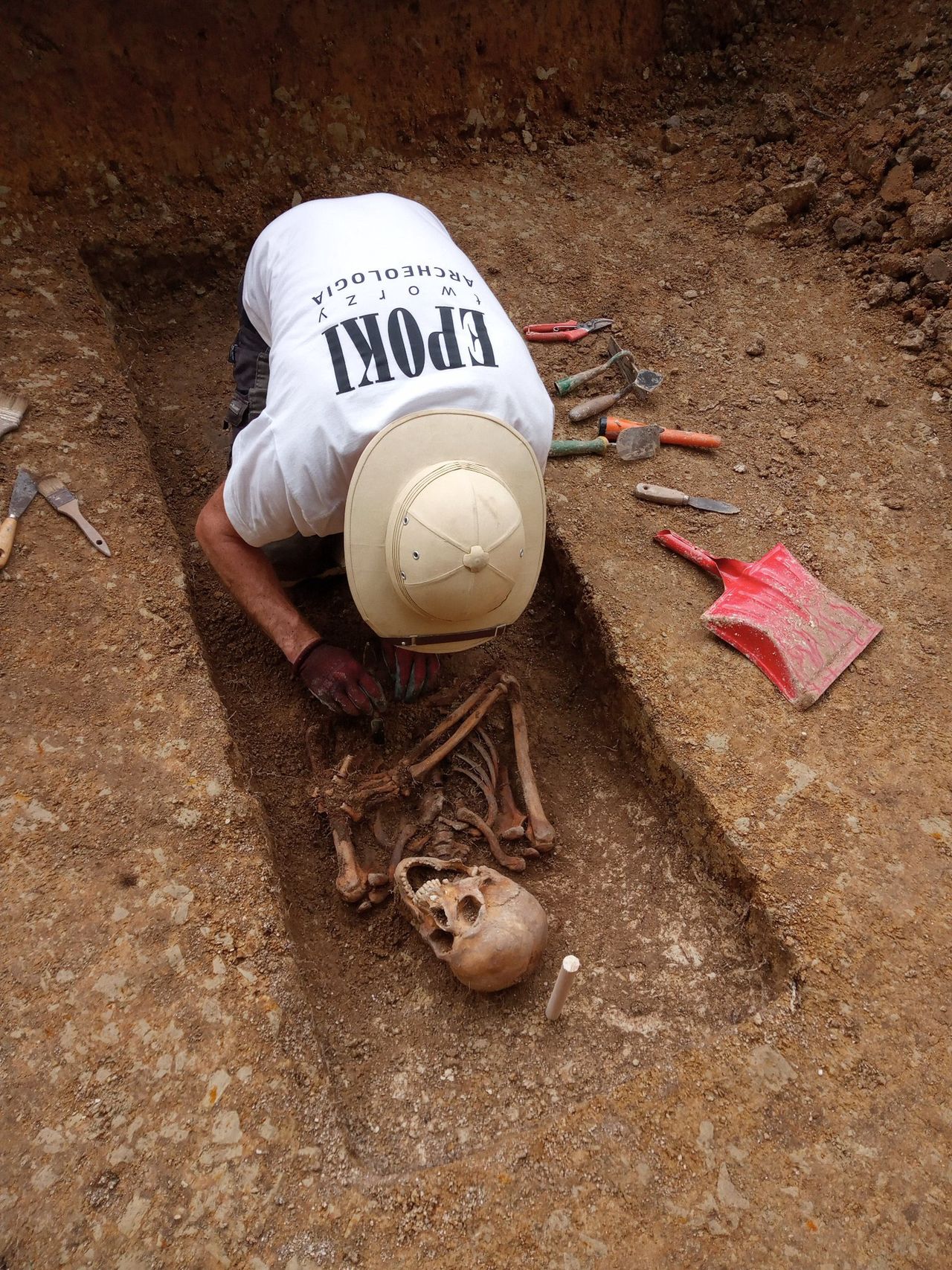 Szczątki odnalezione na placu budowy w Kraśniku