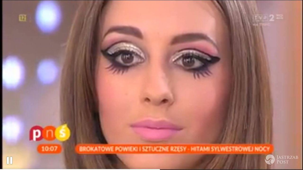 sylwestrowy make-up w Pytaniu na śniadanie