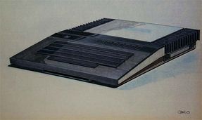 Koncepcja Atari 1200 z radiatorem na bokach obudowy. Rys. Regan Chang.