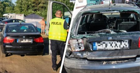 Wjechał na plażę w Rzeczycach. Uszkodzonych 10 aut