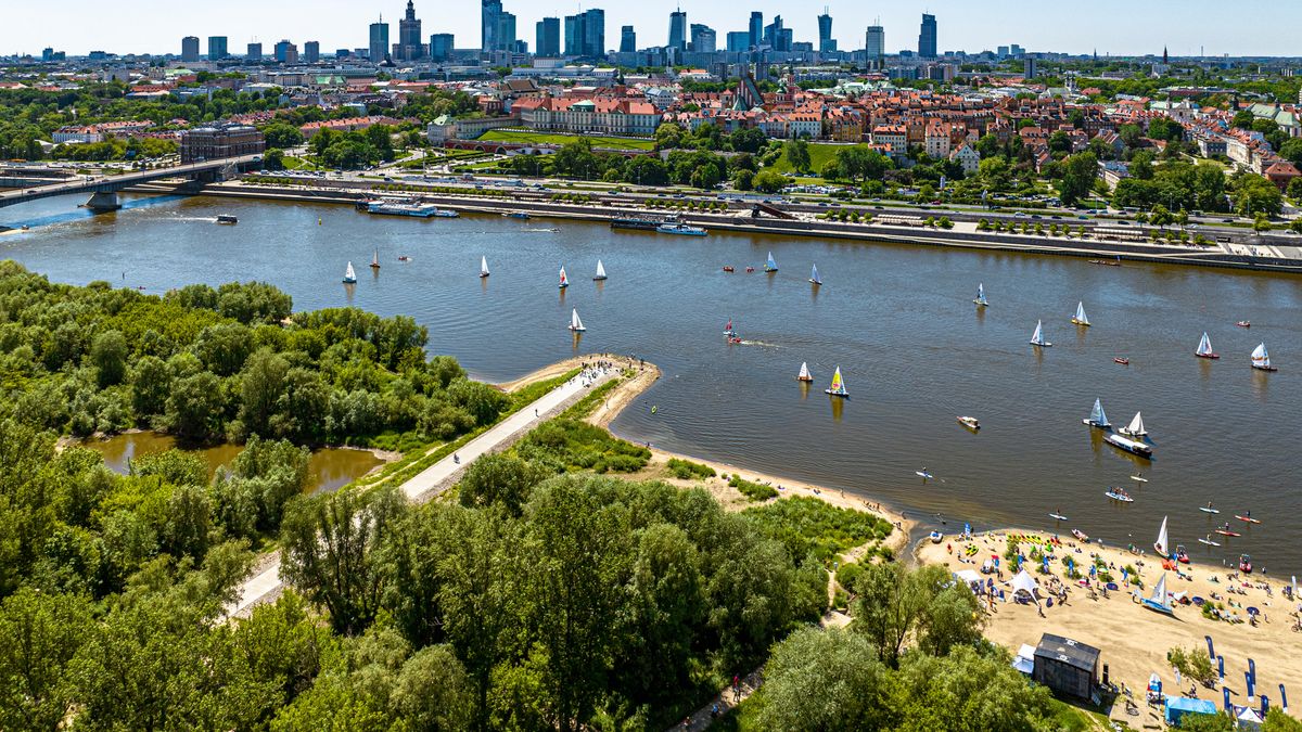 Panorama Warszawy z Wisłą