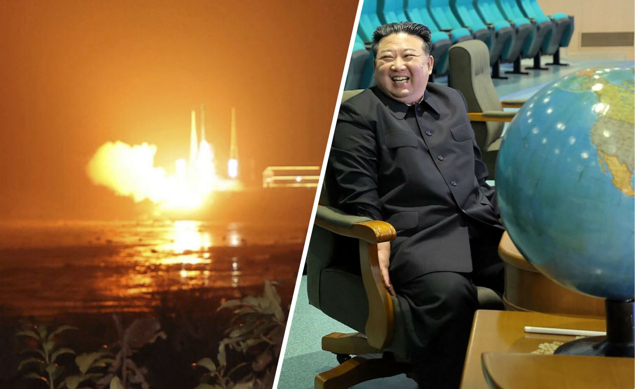 Wystrzelenie satelity na orbitę / Kim Jong-Un