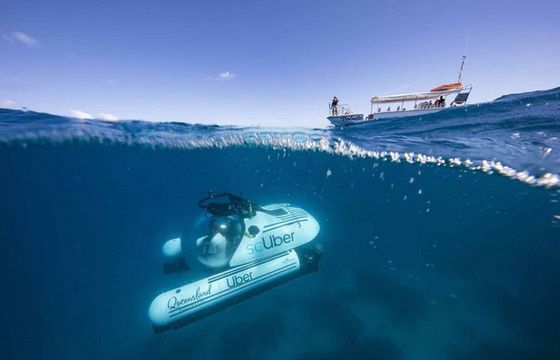 Uber oferuje w Australii podróże łodzią podwodną. 4 tys. złotych za godzinny kurs