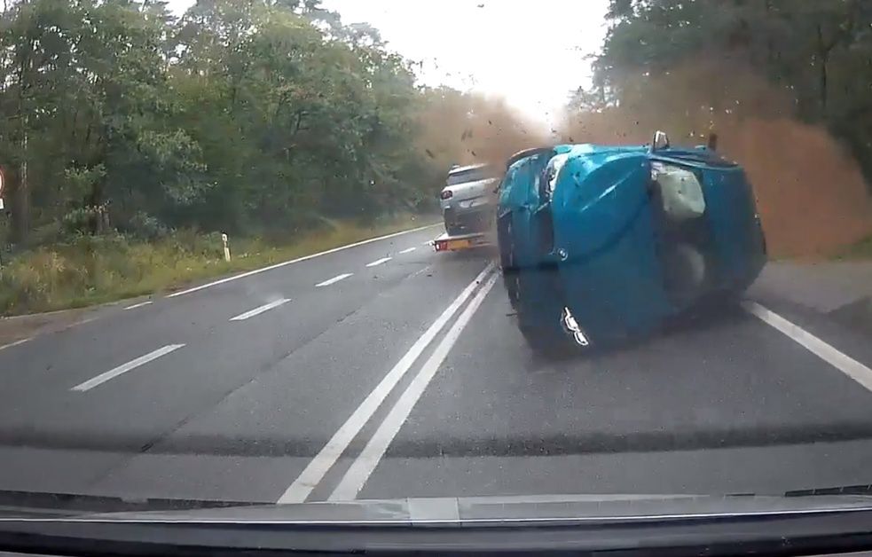 Zderzenie czterech samochodów