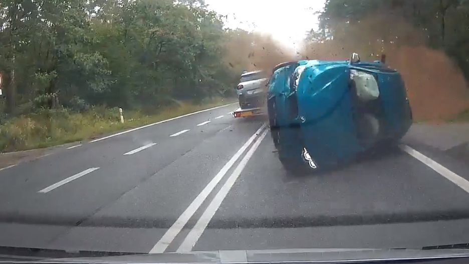 Zderzenie czterech samochodów