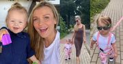TYLKO NA PUDELKU: Joanna Krupa tłumaczy, dlaczego prowadzi córkę... NA SMYCZY: "Będę wychowywać moje dziecko, JAK JA CHCĘ"