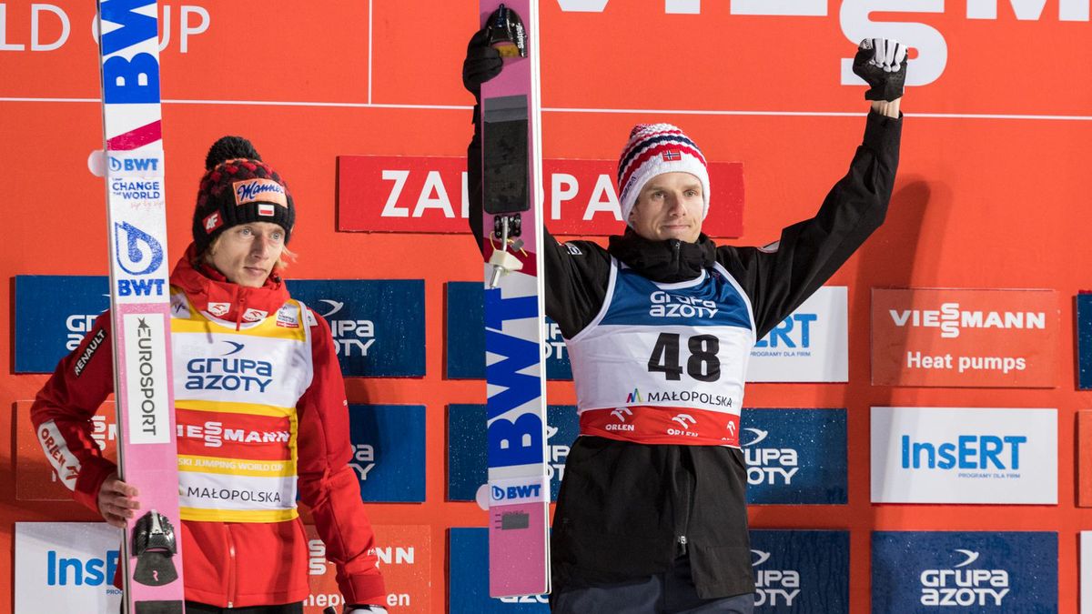 Getty Images / Na zdjęciu od lewej: Dawid Kubacki i Halvor Egner Granerud