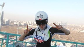 Szalony popis Żyły. Ze skoczni zjechał na brzuchu