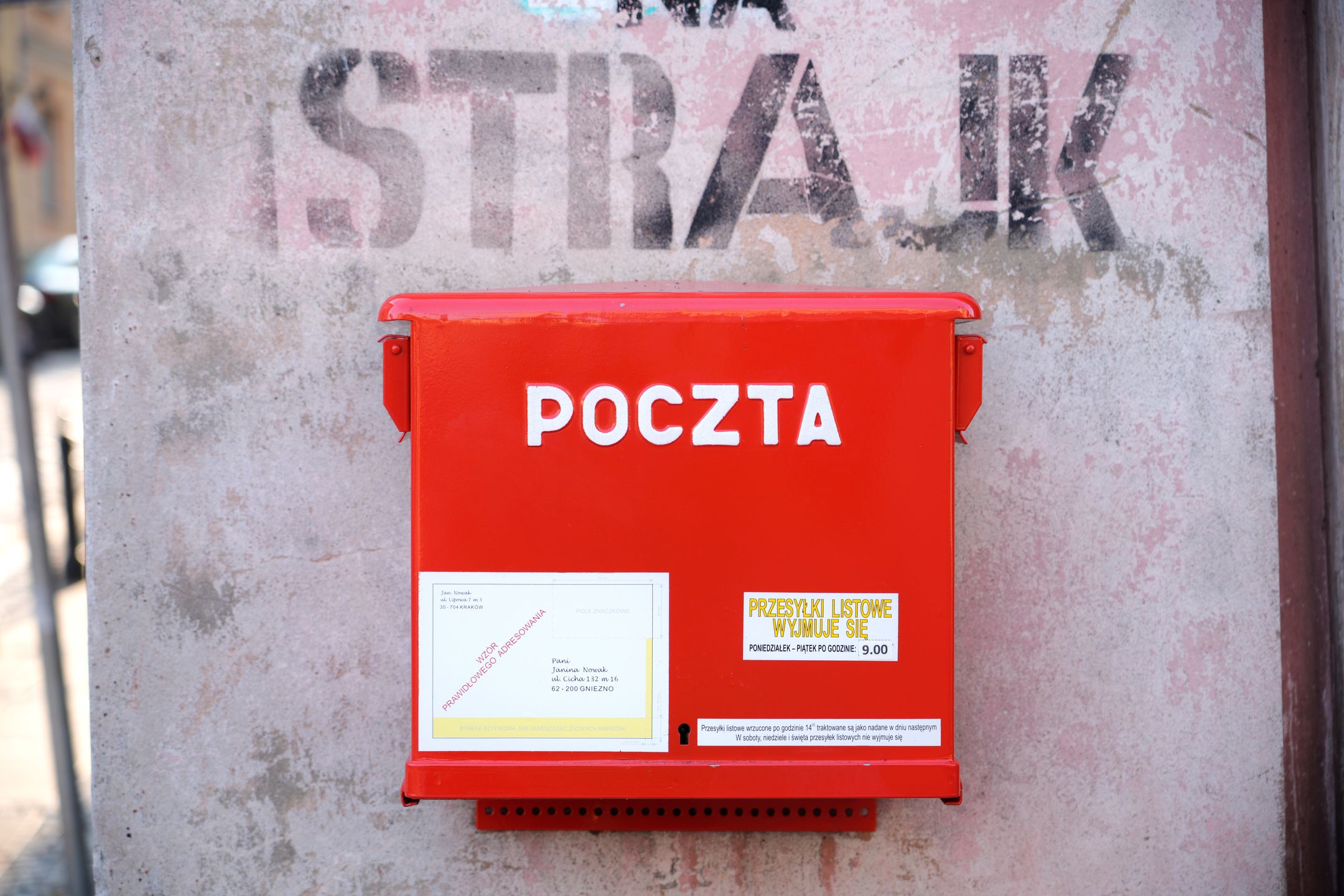 A post office box belonging to Poczta Polska is seen in Warsaw, Poland on 02 September, 2024. (Photo by Jaap Arriens/NurPhoto via Getty Images)