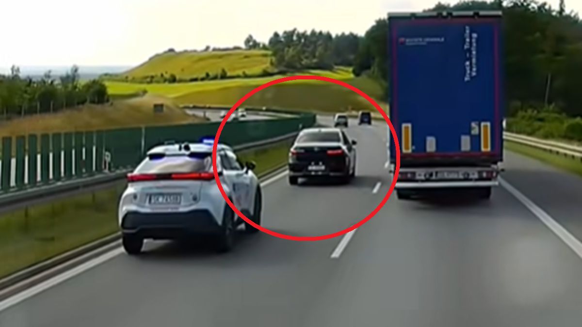 Kierowca BMW nie przepuścił karetki.