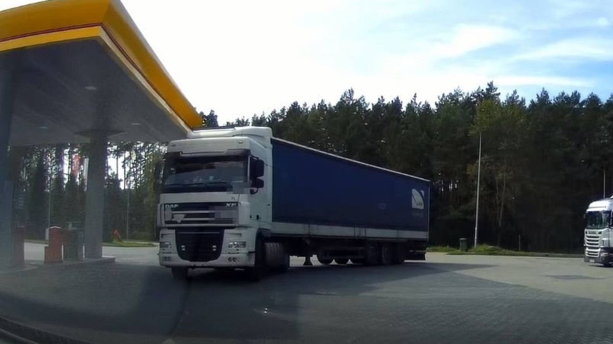 Obywatelskie zatrzymanie pijanego kierowcy ciężarówki