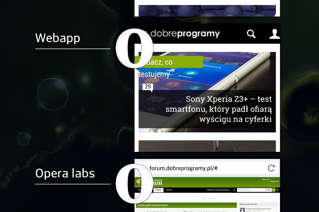 Opera dla Androida zamieni strony w aplikacje przypinane do ekranu głównego