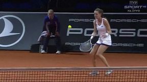 WTA Stuttgart: Firmowy skrót Agnieszki Radwańskiej