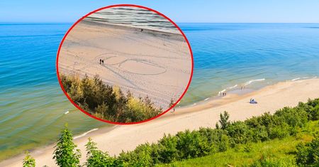 Nagrał parę na plaży w Jastrzębiej Górze. Internauci zgodni