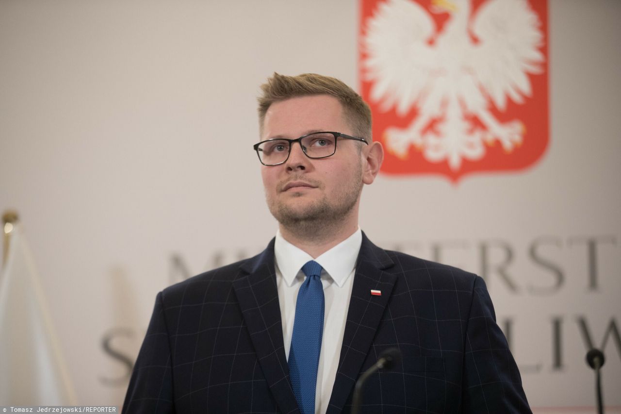 Wiceminister sprawiedliwości Michał Woś
