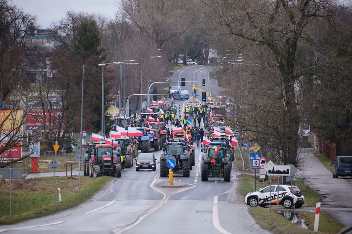 Protest rolników w Konopnicy