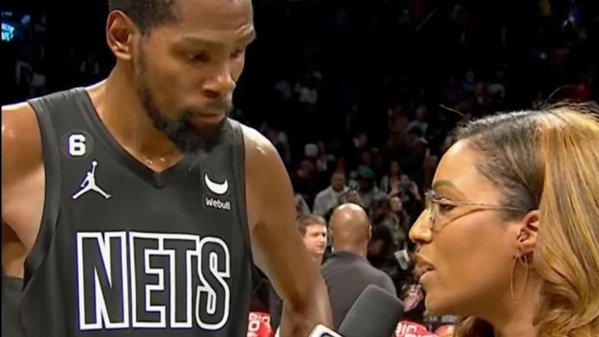 Zdjęcie okładkowe artykułu: Facebook / ESPN / Na zdjęciu: Kevin Durant w rozmowie z dziennikarką