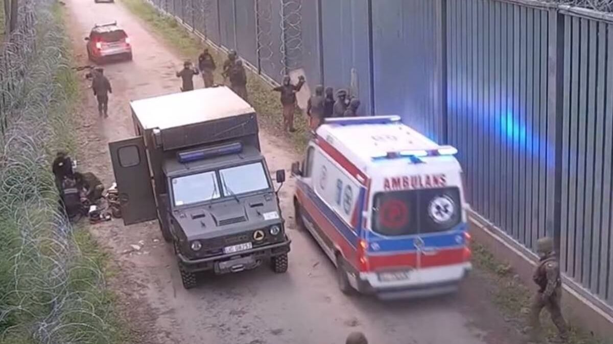 Żołnierz raniony nożem na granicy z Białorusią