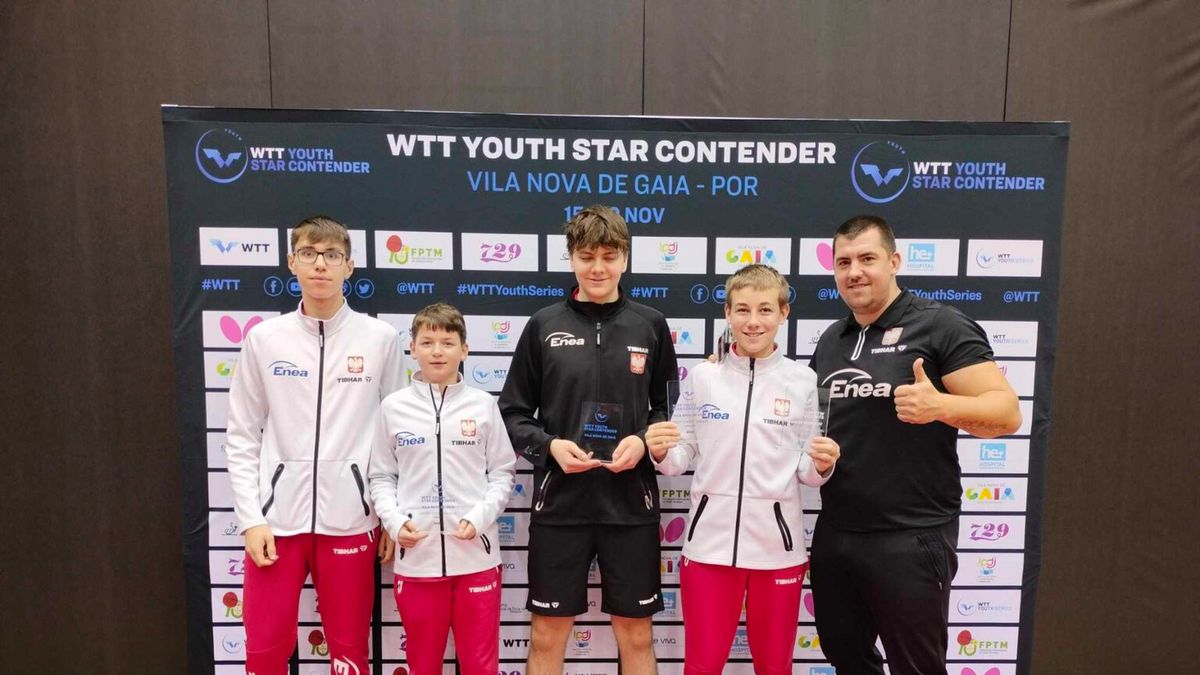 młodzieżowi reprezentanci Polski w tenisie stołowym