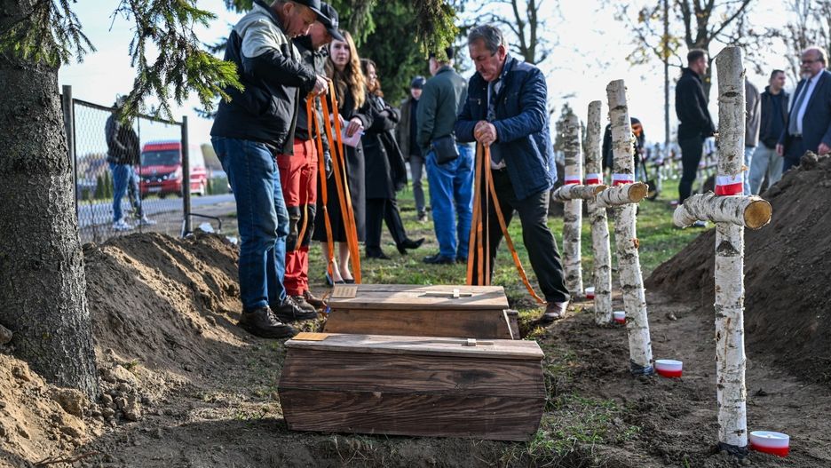 ceremonia pogrzebowa ¿o³nierzy Wojska Polskiego