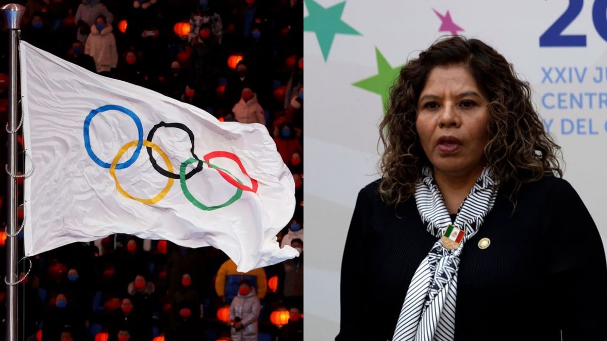 Zdjęcie okładkowe artykułu: Getty Images /  / Na zdjęciu: flaga olimpijska i Maria Jose Alcala