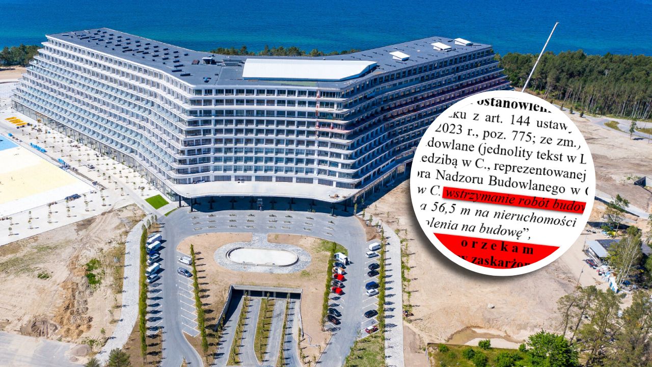 Na budowie hotelu Gołębiewski w Pobierowie inspekcja budowlana stwierdziła samowolę budowlaną