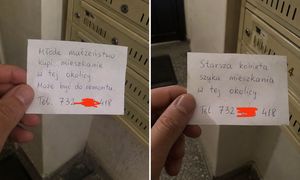 Plaga w polskich blokach. Znalazł sposób na natrętne karteczki od flipperów